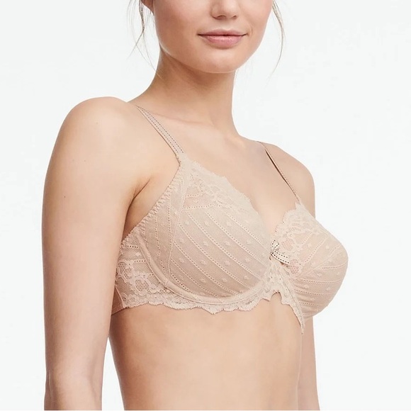 Chantelle Rive Gauche Full Coverage Unlined Bra in Cappuccino Size 32H - Picture 1 of 4